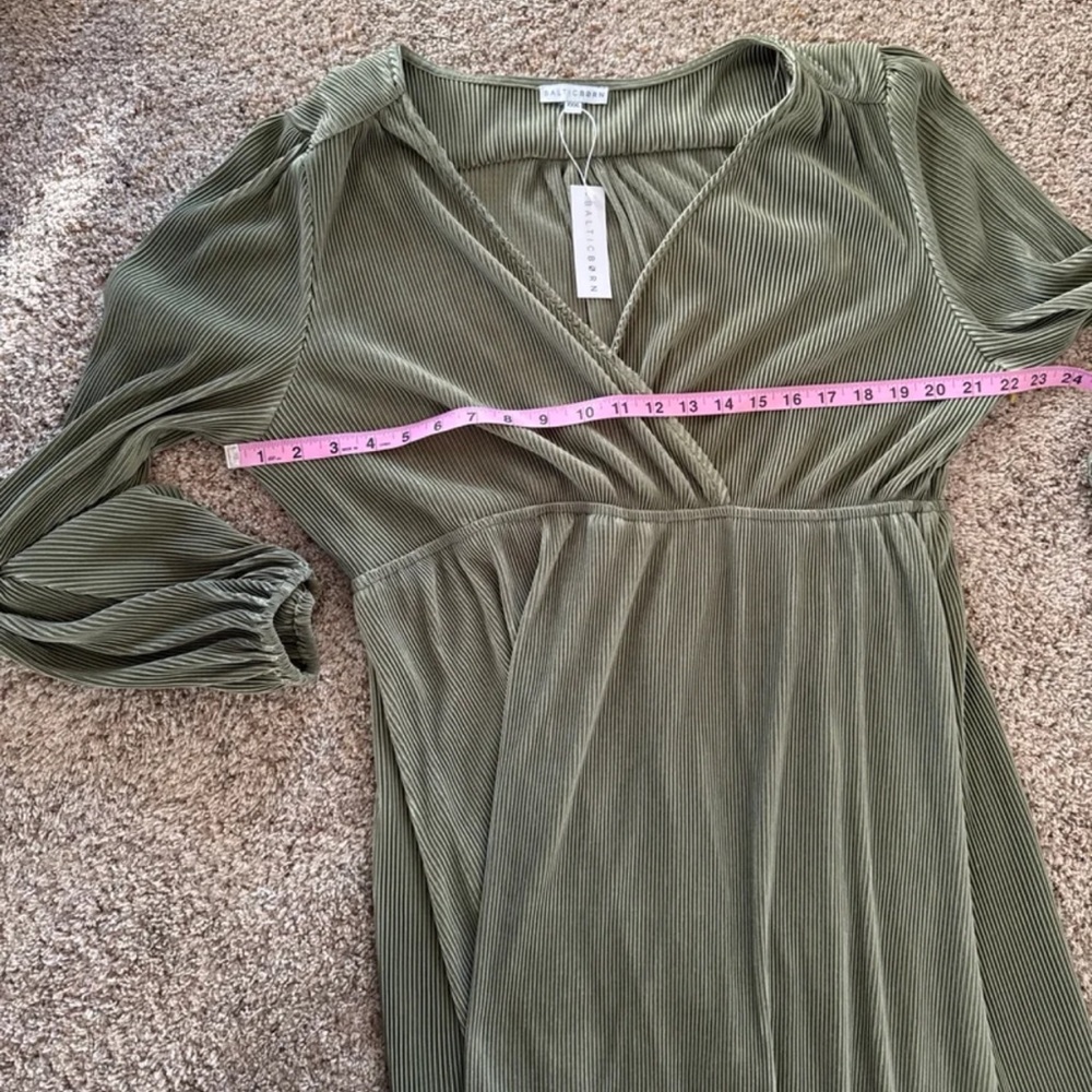 NWT Baltic Born Venus Sage Pleated Maxi Dress Size XXXLarge - Picture 11 of 12
